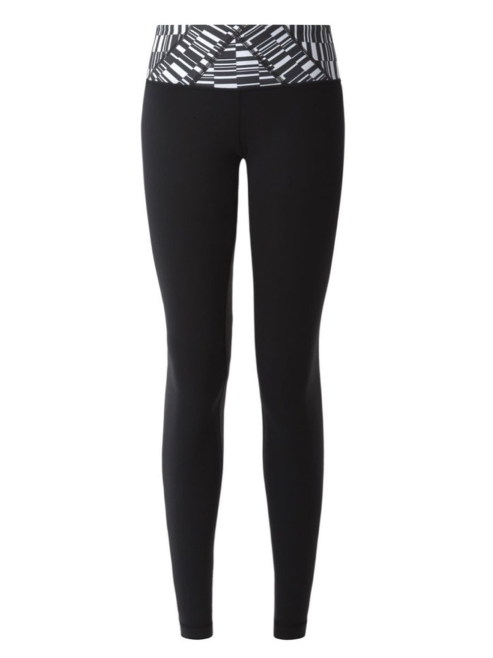 Lululemon Wunder Under Pant IIl in Black / Ying Yang
Stripe Geometric Size 6
